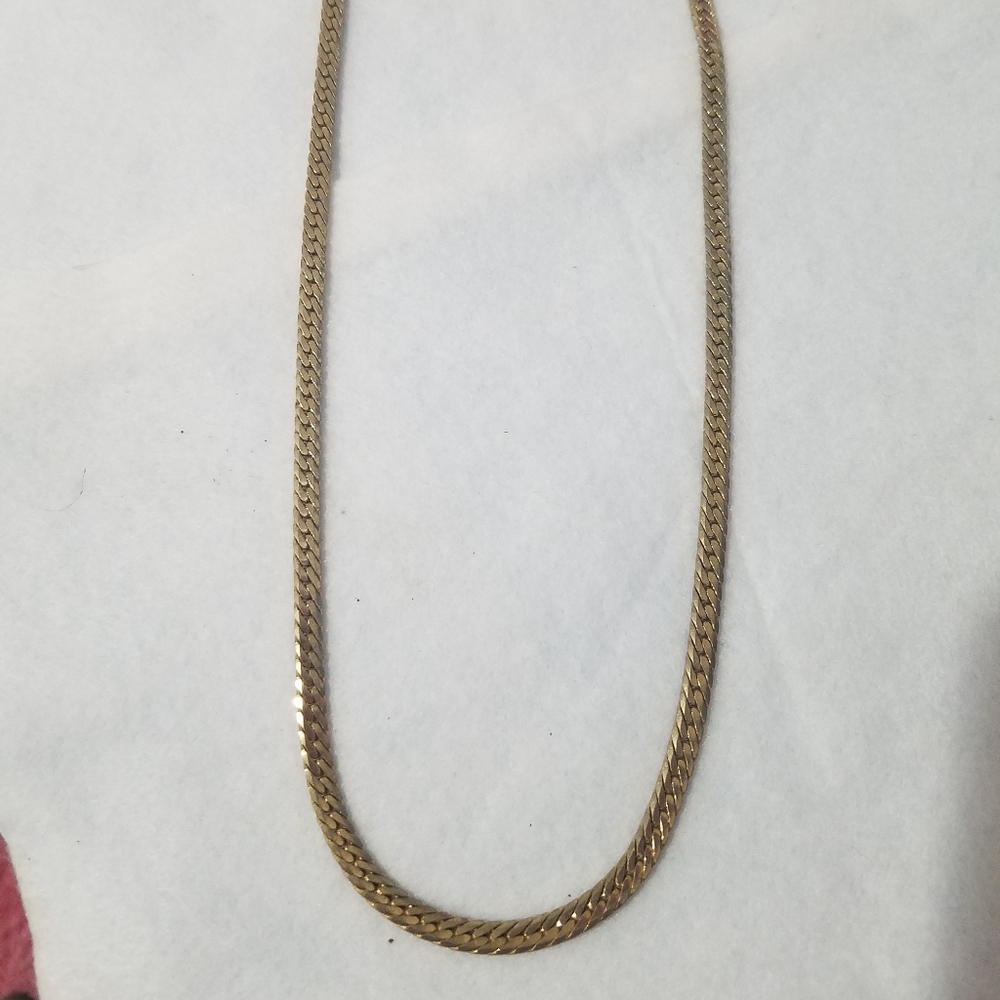 14k gold plated chain necklace